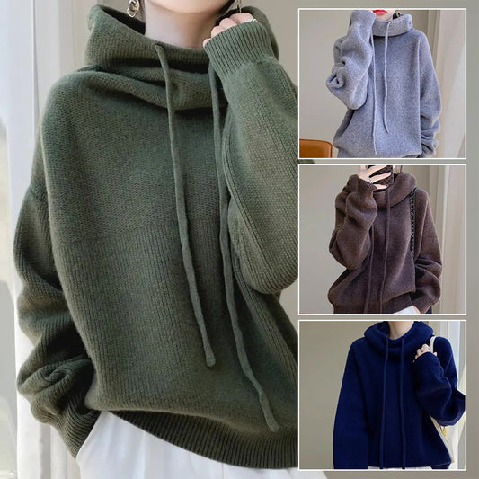 Women's Sweater Thicken Lazy Style All-match Long-sleeved Autumn Winter Warm Casual Sweater For Women by Mirlaine Univers