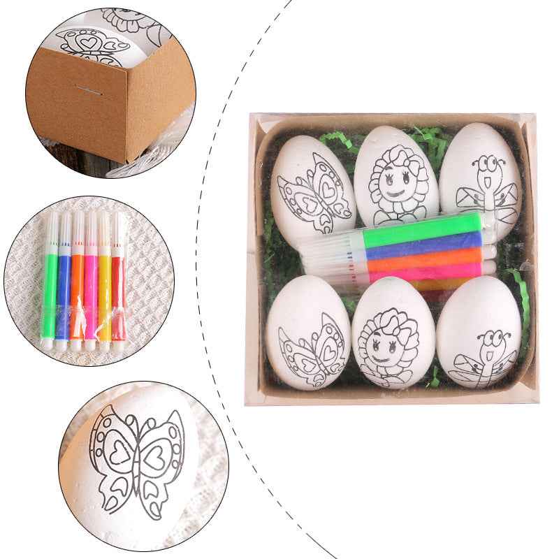 Easter DIY Hand-painted Eggs