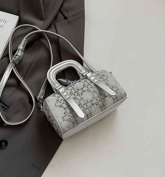 Korean-style Minimalist Versatile Niche Cylindrical Tote Bag