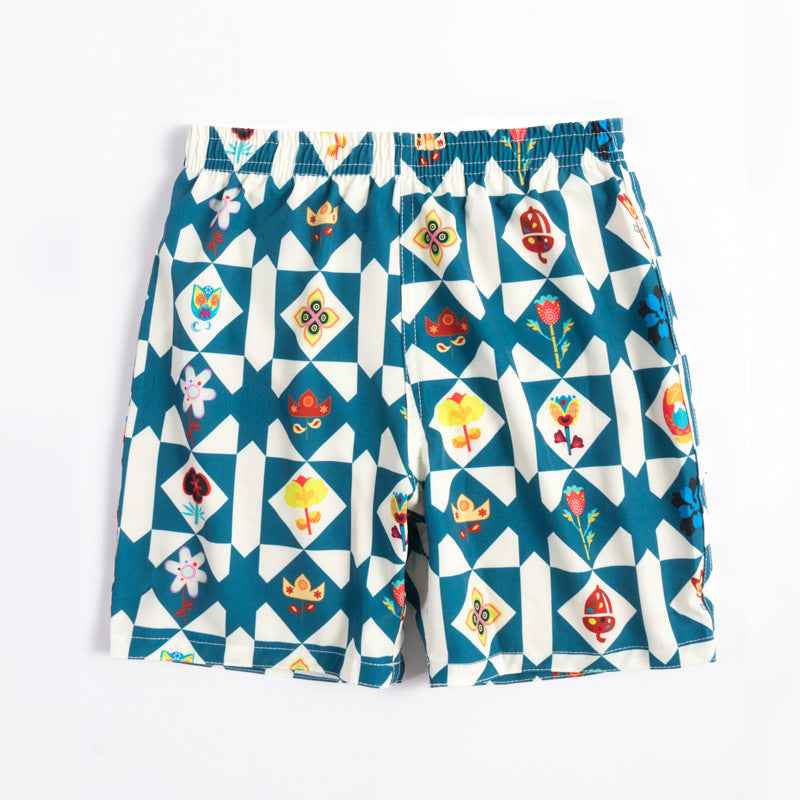 Children's beach shorts boxer swimming trunks