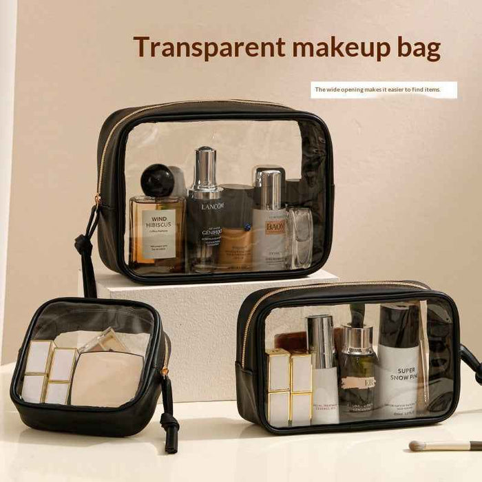 Trousse de Toilette de Voyage Portable Transparente et Facile à Transporter