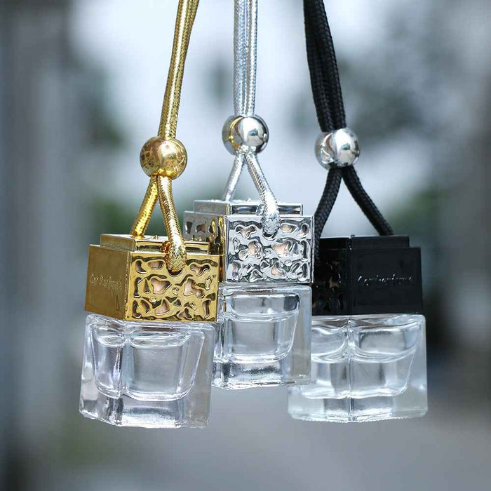 Pendentif flacon de parfum créatif avec corde