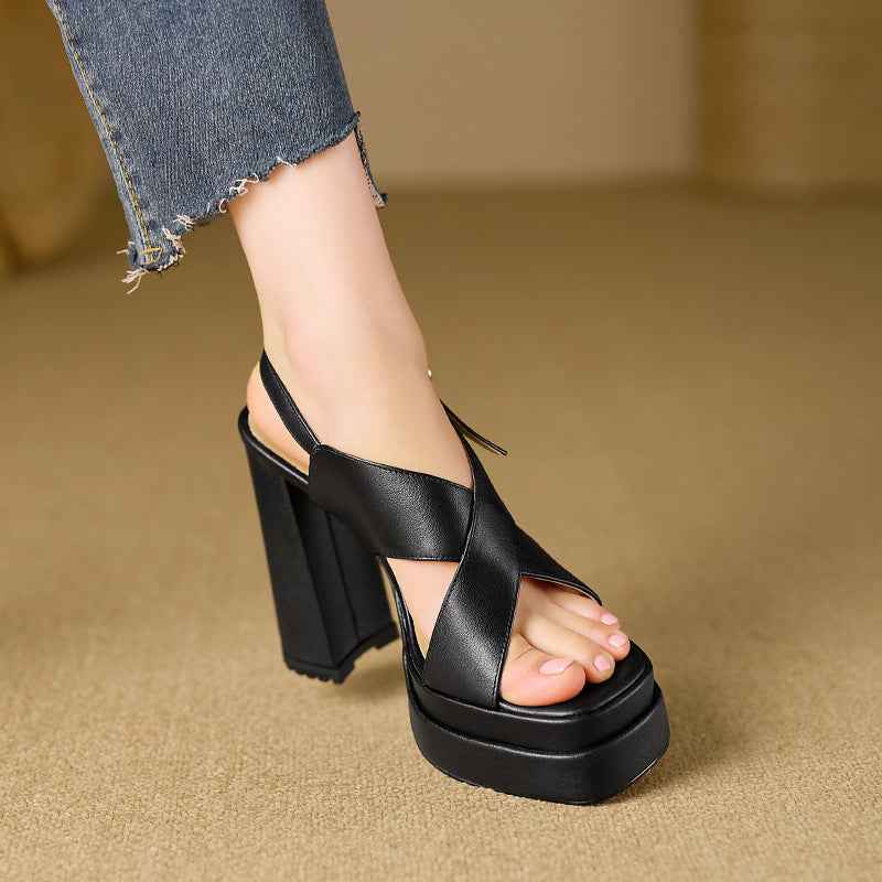 Fashion Personalized Peep Toe Sandals For Women