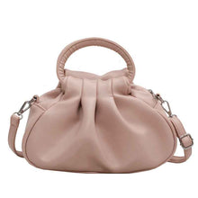 Versatile Womens Retro Cloud-Print Pleated Shoulder Crossbody Bag