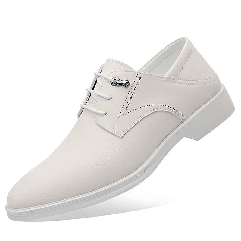Men's Dress Shoes British Business Soft Leather Pointed Toe