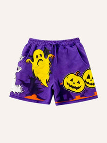 Mens Printed Sweatpants Casual Shorts