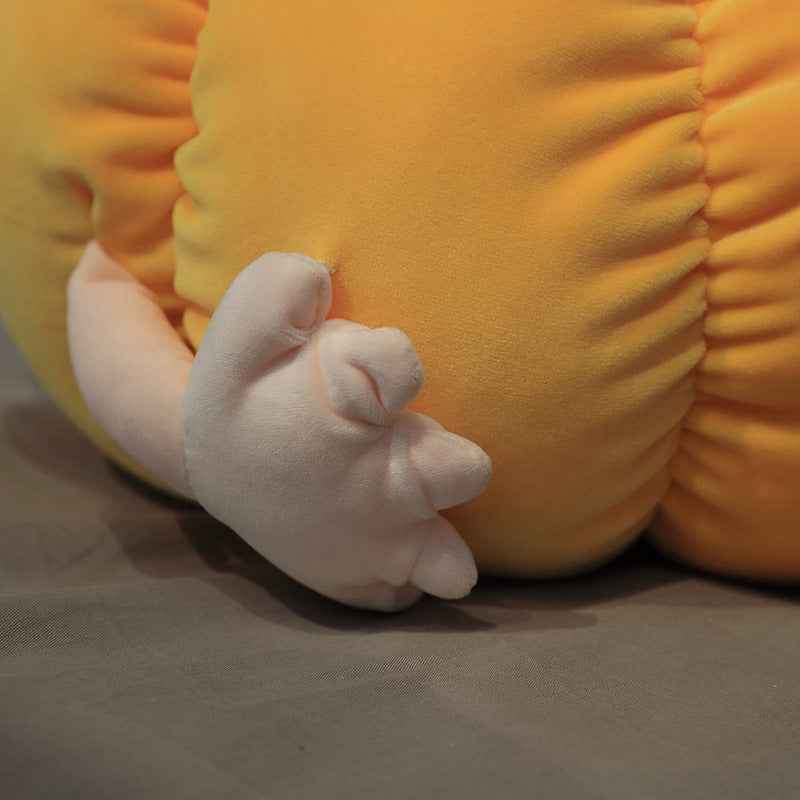 Creative pumpkin Figurine with poached eggs