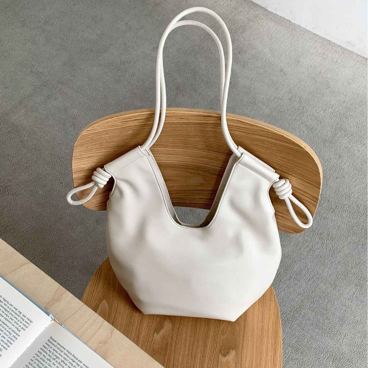 Minimalist Tote Bag Large Capacity Womens New Style Single-shoulder