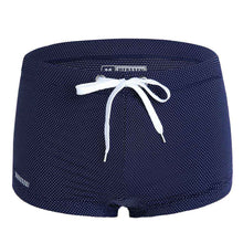 Men's Lace Nylon Low Waist Boxer Swimming Trunks Hot Spring Beach Pants