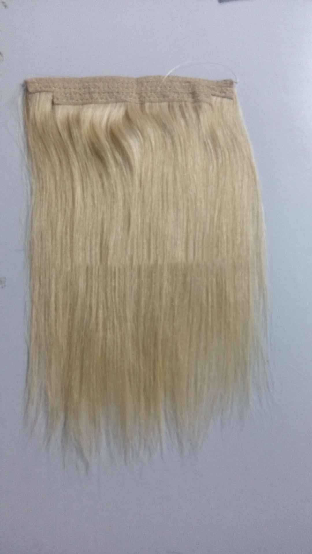 Real hair wig European and American fishing line