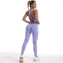 Quick Drying Fitness Shock Resistant Vest Seamless Sports Set