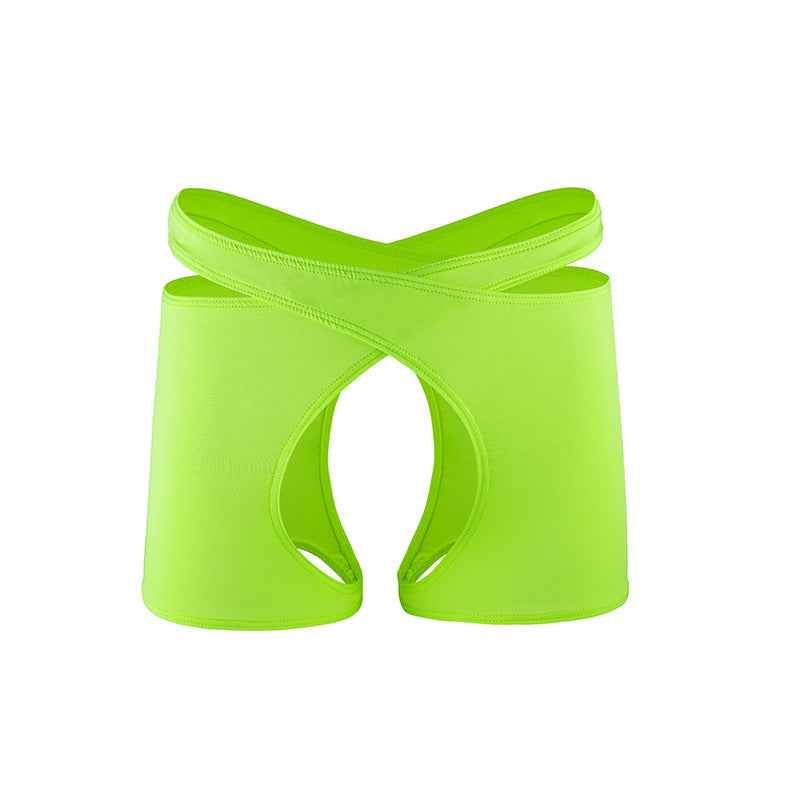 Mens Sexy Hollow-Out Lingerie Boxer Briefs