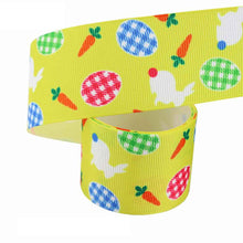 New Easter Printed Egg Ribbon Gift Packing Ribbon Rabbit Radish Scene