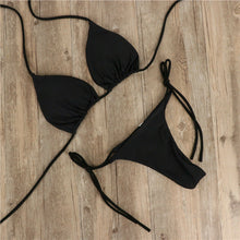 Halter Neck Tie Bikini Ladies Split Tie Swimsuit by Mirlaine Univers