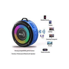 Round Waterproof Bluetooth Speakerportable Outdoor WTS Player With Dazzling RGB Lighting