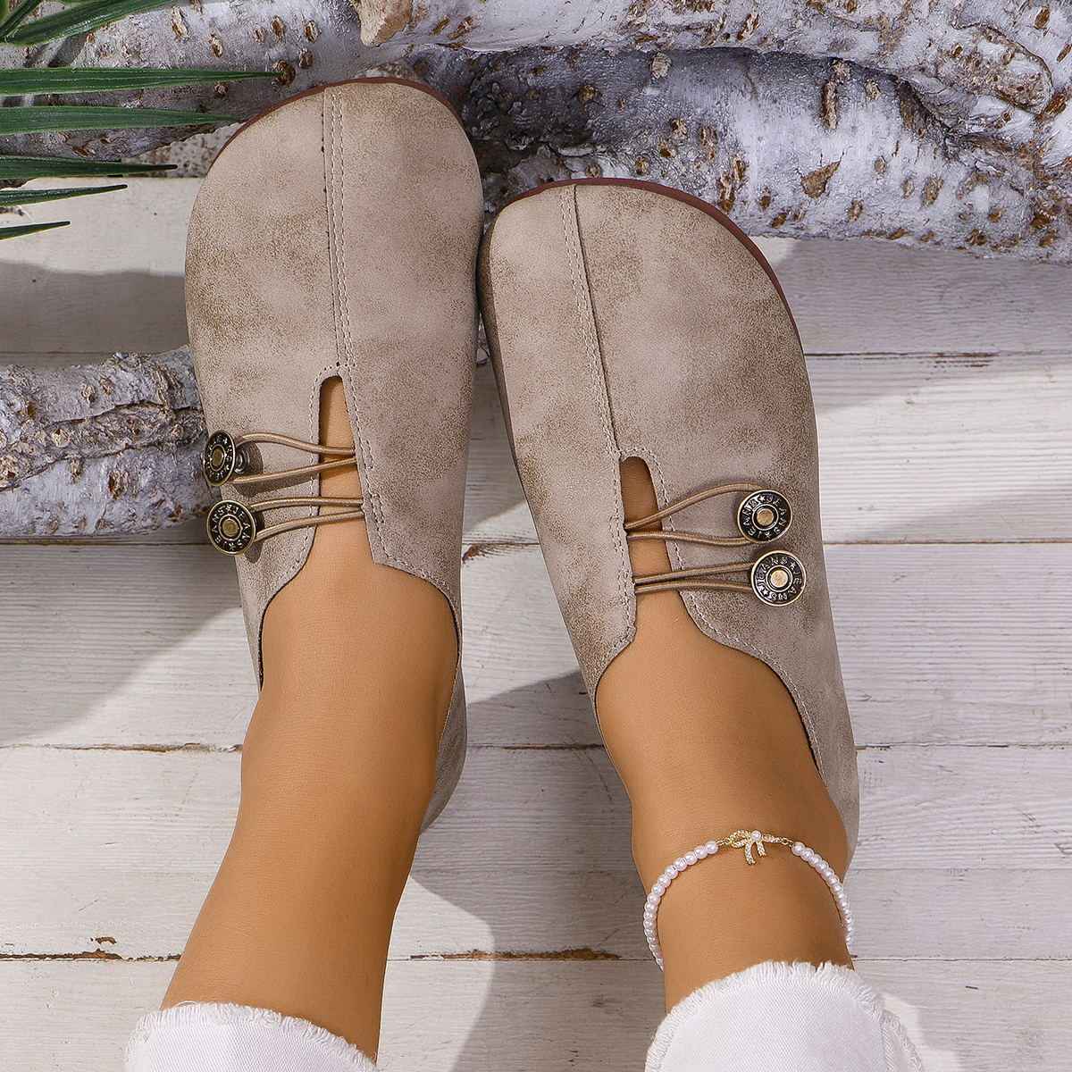 Ins Square Toe Slip-on Sandals Summer Fashion Soft Flat Shoes For Women