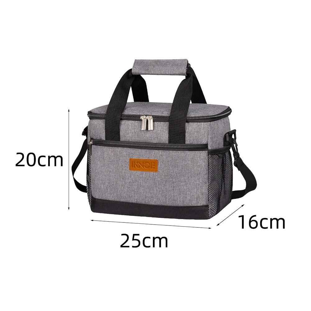 Portable Outdoor Insulated Tote Bag Foldable Made From Thickened Oxford Fabric With Leak Proof Insulation