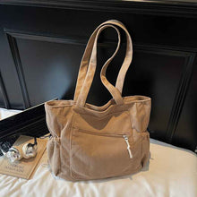 Womens Casual Corduroy Tote Bag Versatile And Easy To Style