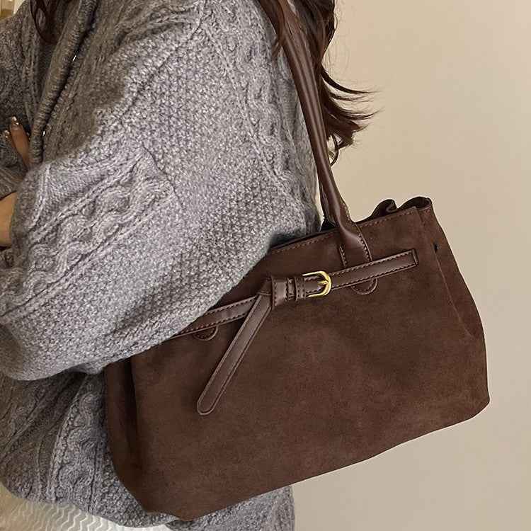 Womens Stylish Vintage Suede Bag
