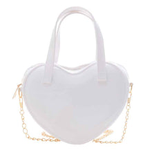 Fashionable Jelly Heart Mini Shoulder Crossbody Bag For Women