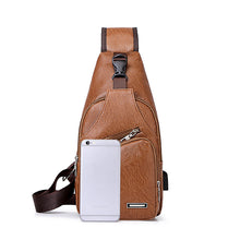 Casual Fashion Men's USB Charging Chest Bag by Mirlaine Univers