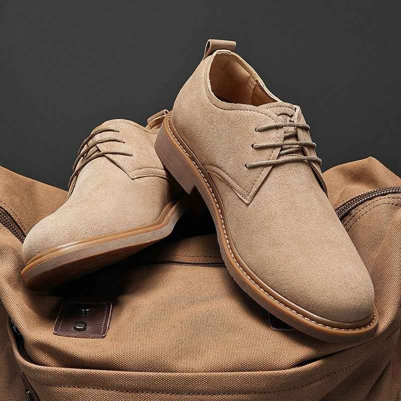 Autumn Retro British Martin Leather Shoes Men's Outdoor Work Shoes Suede