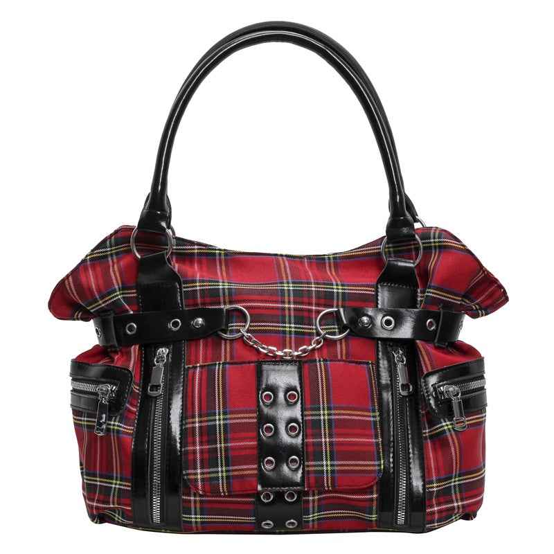 New Casual Womens Bag With A Cinched Waist And Locomotive-style Rivets