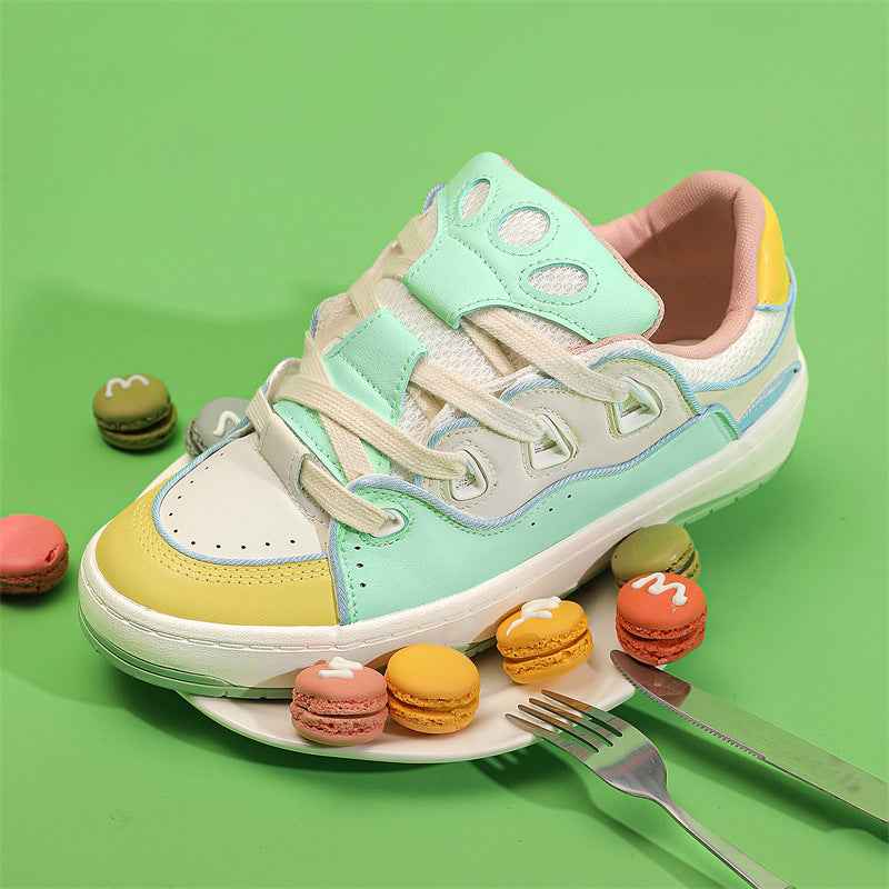 Men's Shoes Good-looking Niche Retro Couple Bread Non-slip Sneakers