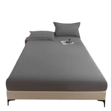 Solid Color Frosted Double Layer Water-proof Mattress Protective Cover Skin-friendly Soft Dustproof Protective Bedding