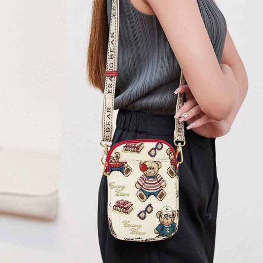 Embroidered Fashionable Phone Bag Womens Crossbodyc