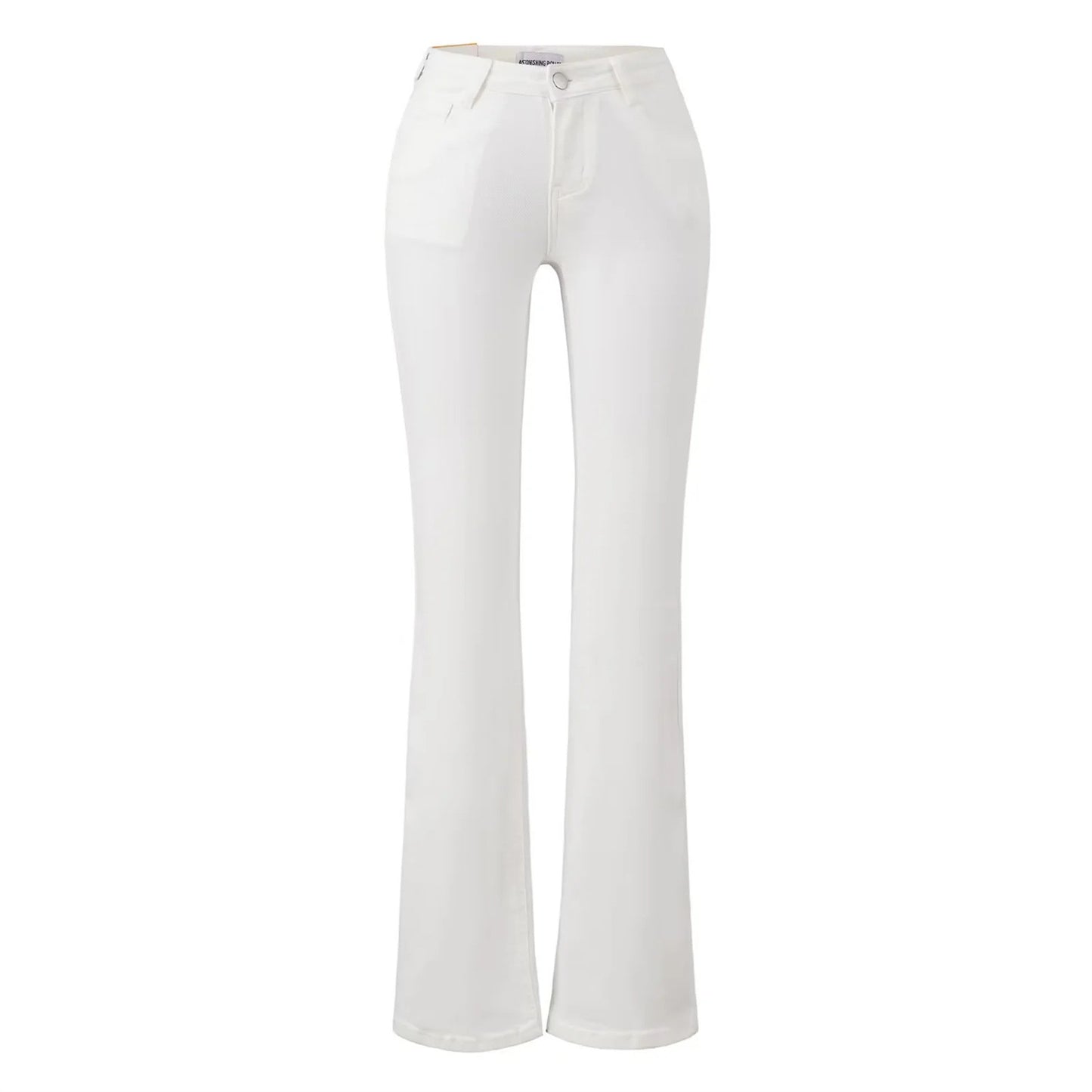 Slim-fit Washed Denim Jeans With Built-in Hip-padding To Elongate The Legs by Mirlaine Univers