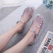 Crystal Gel Shoes Hollow Sandals For Women
