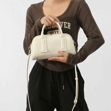 Womens Soft Leather Simple Tote Crossbody Bag With Large Capacity