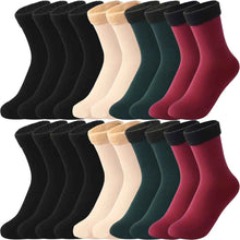 Women's Padded Velvet Warm Soft Medium Tube Socks
