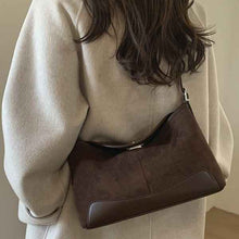 Stylish Suede Lock-Clasp Versatile ShoulderCrossbody Bag