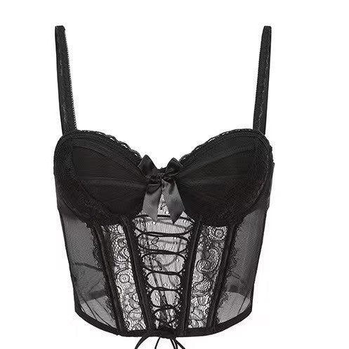 Womens Lace Fishbone Sexy Short Top With Chest Pads And Straps by Mirlaine Univers Womens Lace Fishbone Sexy Short Top With Chest Pads And Straps Mirlaine Univers womens-lace-fishbone-sexy-short-top-with-chest-pads-and-straps 0 Womens Lace Fishbone Sexy Short Top With Chest Pads And Straps Mirlaine Univers Womens Lace Fishbone Sexy Short Top With Chest Pads And Straps