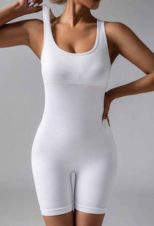 European And American Seamless Knitted Yoga Clothes High Waist Hip Lift With Chest Pad Shockproof Sleeveless Jumpsuit