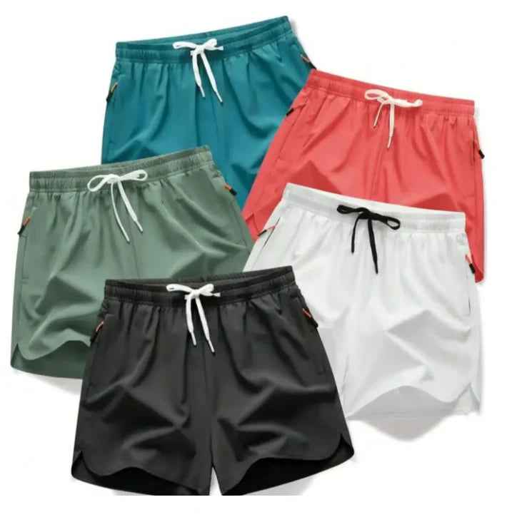 Men's Thin Casual Quick-Dry Running Sports Fitness Cropped Pants For Guys
