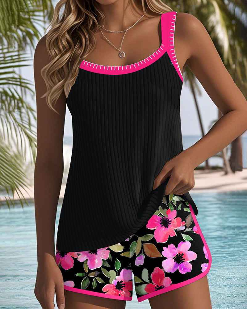 Sexy Solid Color Beach Vacation Hot Spring Bathing Suit