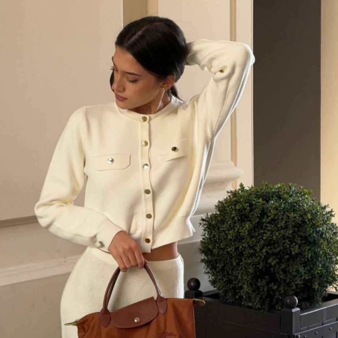 Elegant, Versatile Long-sleeve Knit Cardigan Sweater Coat