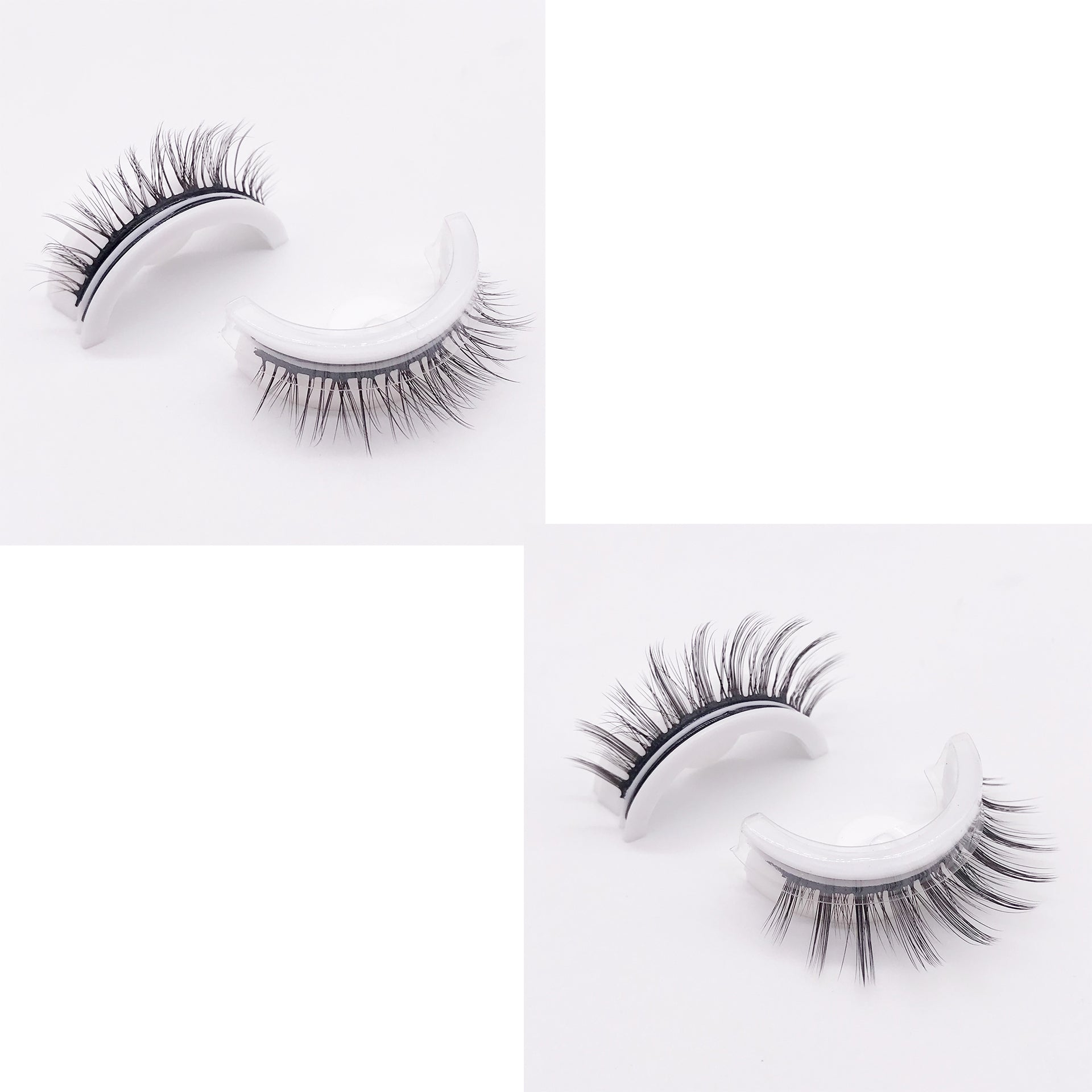 Reusable 3D Mink Lashes Natural False Eyelashes Self Adhesive Fake Glue Free Makeup Eyelash Extension Silk by Mirlaine Univers