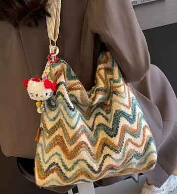 Womens Casual Ethnic-Style Embroidered Crossbody Shoulder Bag