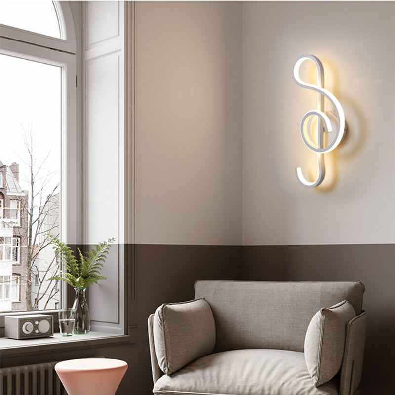 Living Room Balcony Stair Aisle Wall Lamp LED Bedroom Bedside Lamp