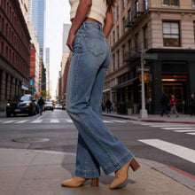 New Womens Mid-rise Bootcut Jeans