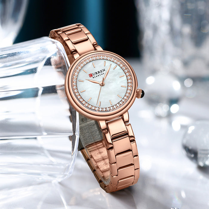 Montre-bracelet étanche pour femme à petit cadran
