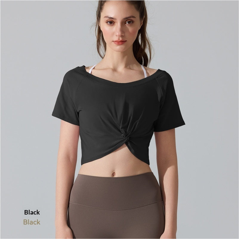 Women's Knotted Pilates Short-Sleeve T-Shirt by Mirlaine Univers Women's Knotted Pilates Short-Sleeve T-Shirt Mirlaine Univers womens-knotted-pilates-short-sleeve-t-shirt 0 Women's Knotted Pilates Short-Sleeve T-Shirt Mirlaine Univers Women's Knotted Pilates Short-Sleeve T-Shirt