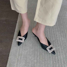 Rhinestone Square Buckle Sandals New Fashion Women