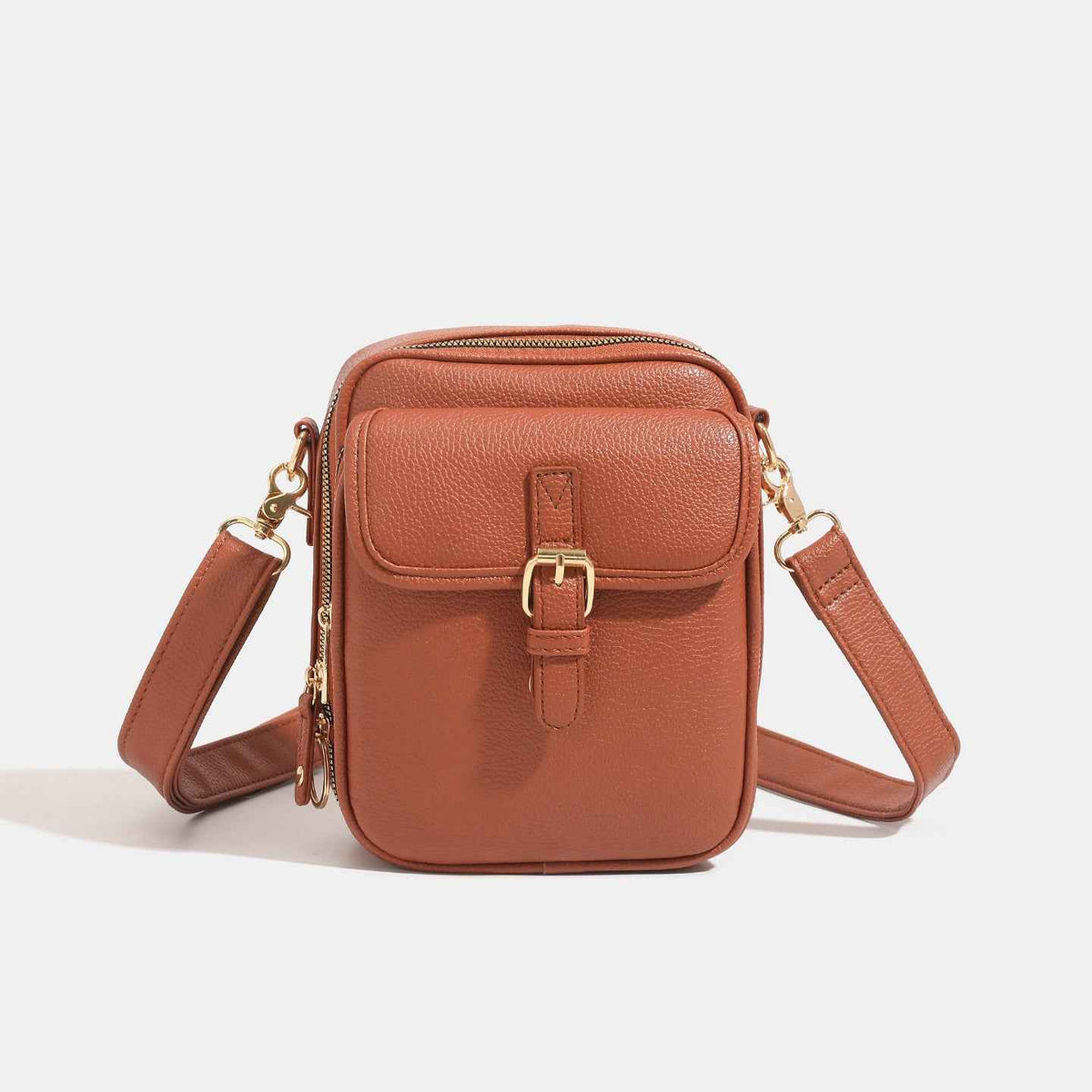 New PU Unisex Shoulder Messenger Trendy Storage Bag