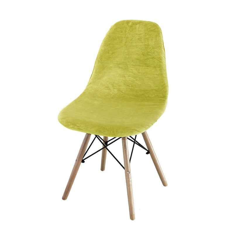 Velvet Solid Color Shell Eames Chair Cover