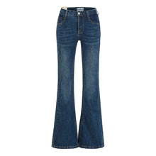 Womens Stylish Slim-fit Distressed Flared Jeans
